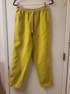 Not Perfect Linen Athens Drawstring Loose Linen Pants